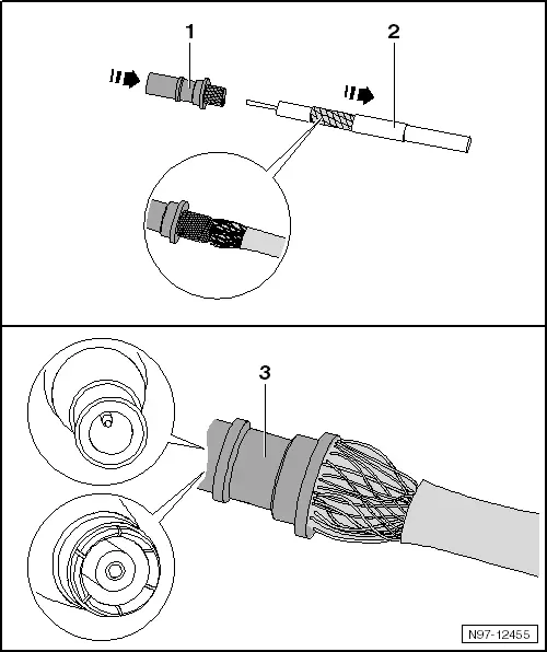 Audi Q3. Crimping Outer Conductor