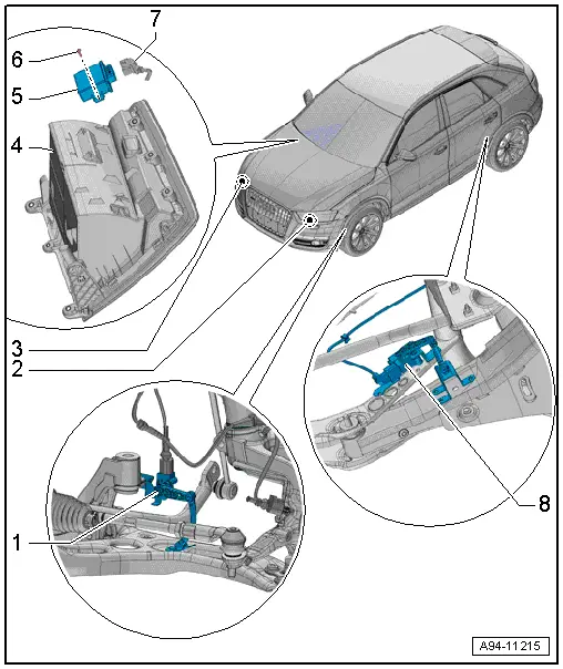 Audi Q3. Overview - Automatic Head Lamp Range Control