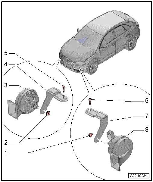 Audi Q3. Overview - Horn