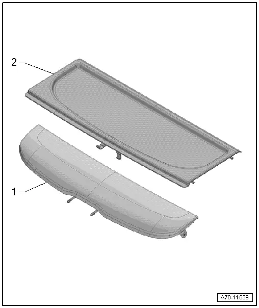 Audi Q3. Overview - Rear Shelf