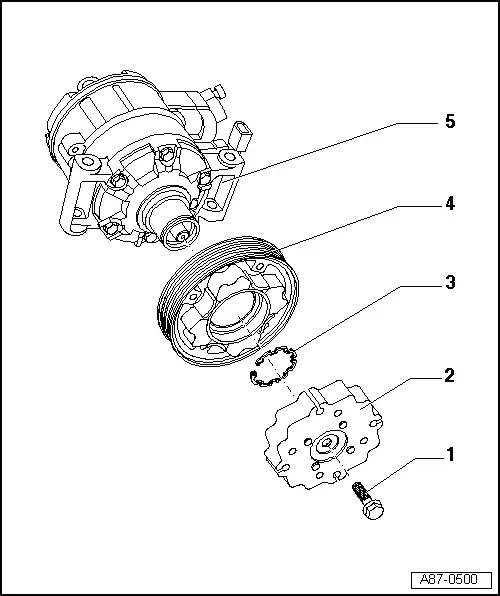 Audi Q3. Overview - Belt Pulley, Denso A/C Compressor, Version 1