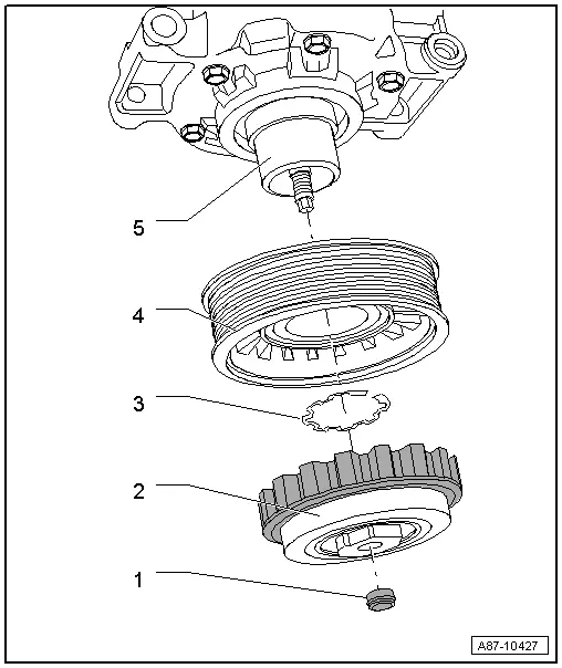 Audi Q3. Overview - Belt Pulley, Denso A/C Compressor, Version 3