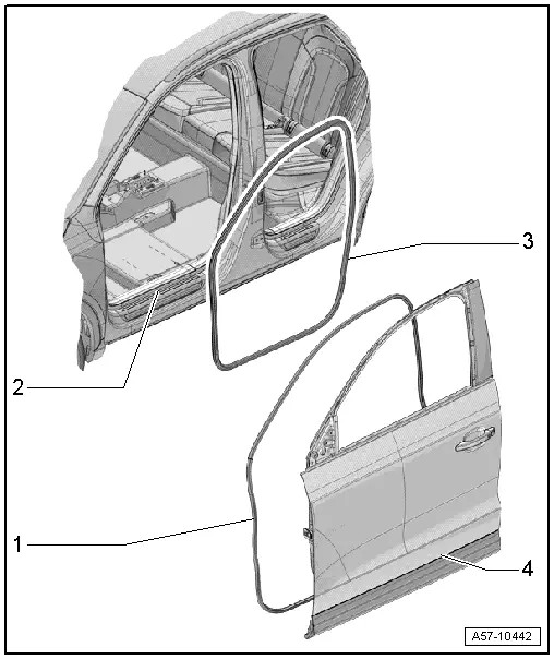 Audi Q3. Overview - Door Seals