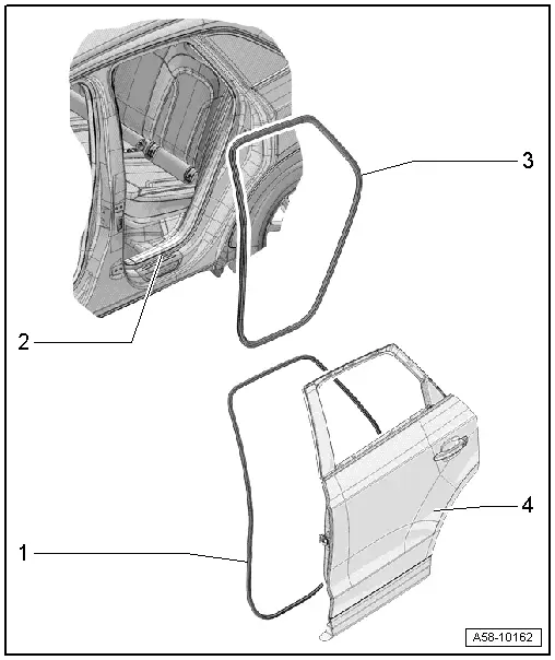 Audi Q3. Overview - Door Seals