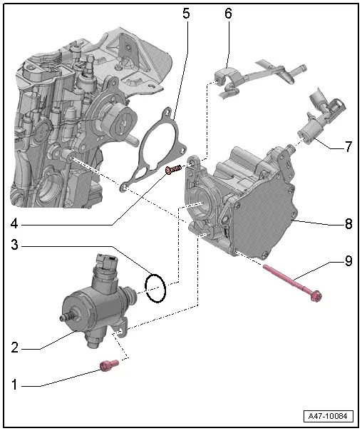 Audi Q3. Overview - Vacuum Pump, Vehicles with 2.0L TFSI Engine