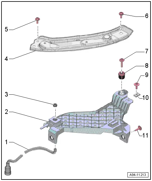 Audi Q3. Overview - Headlamp, Headlamp Mount