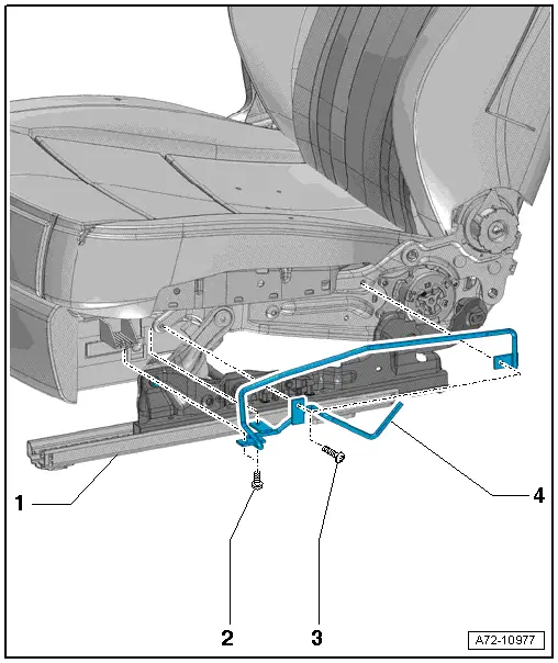 Audi Q3. Sill Panel Seat Side Trim Bracket