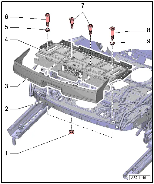 Audi Q3. Overview - Seat Pan, Seat Depth Adjuster