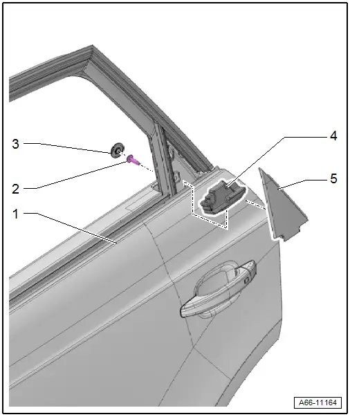 Audi Q3. Overview - C-Pillar Trim