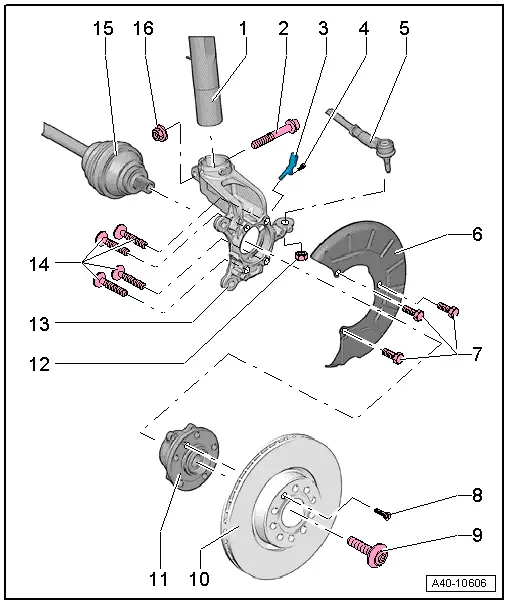 Audi Q3. Overview - Wheel Bearing