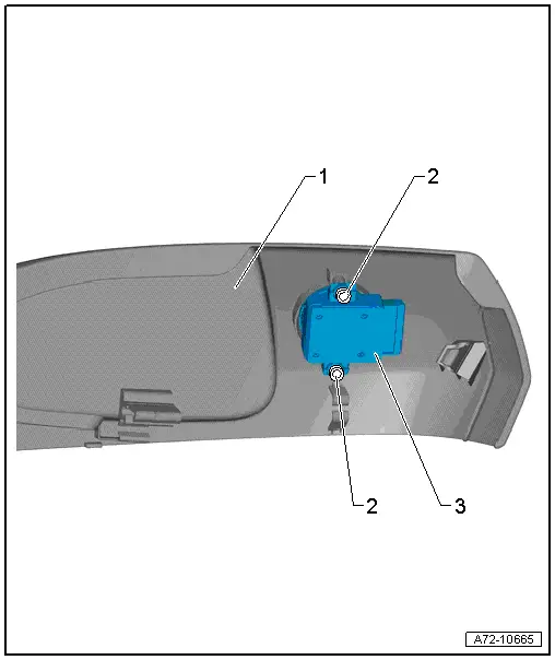 Audi Q3. Overview - Seat Pan, Lumbar Support Adjustment Switch