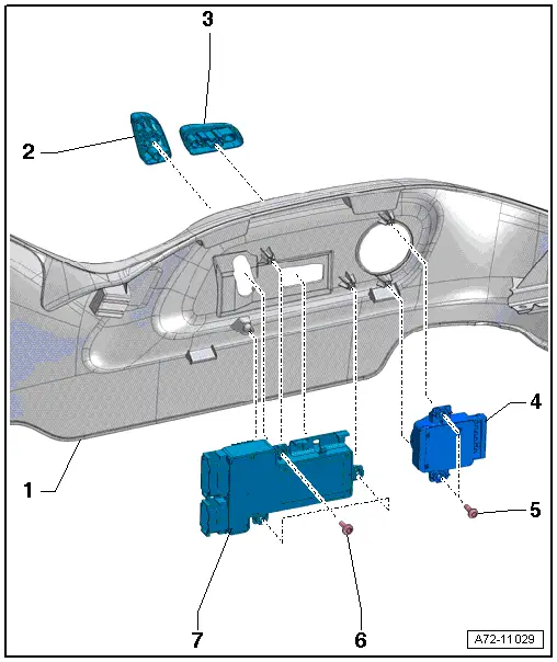 Audi Q3. Overview - Seat Pan, Power Seat Adjustment Control Head