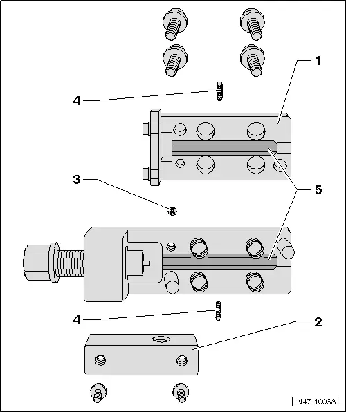 Audi Q3. Flaring Tool (including flaring jaws VAS6056/6)