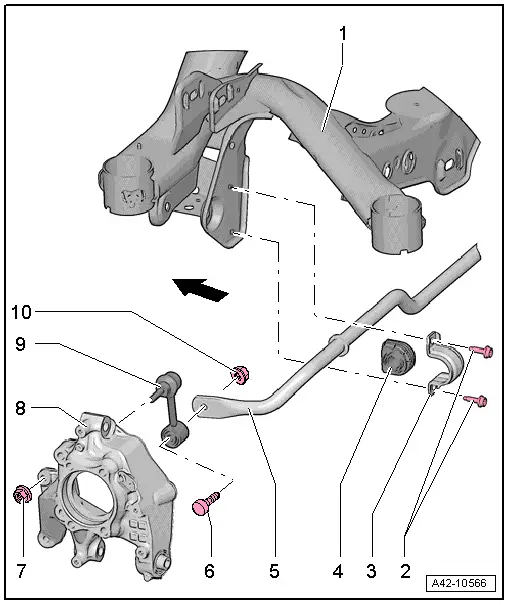 Audi Q3. Overview - Stabilizer Bar