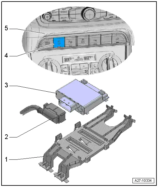 Audi Q3. Component Location Overview - Start/Stop System